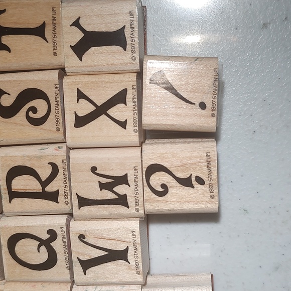 Stampin' Up Alphabet Wood Mounted Stamp Set Of 28 Stamps, Letters A - Z… - Picture 2 of 3